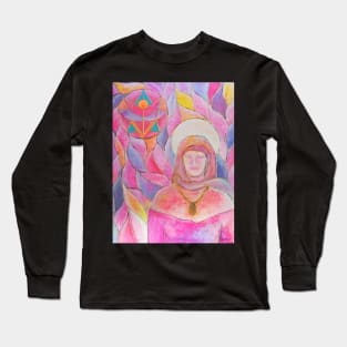 Ascended master - Lady Miriam - by Renate van Nijen Long Sleeve T-Shirt